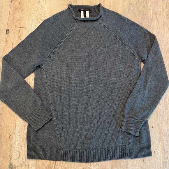 BCBGMaxAzria Sweaters - BCBGMaxAzria Charcoal Cowl Neck Sweater